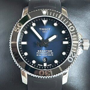 Tissot Men’s Seastar 1000 Powermatic 80 Watch (T120.407.17.041.00) NEW